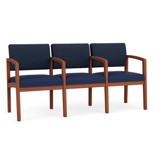 Lesro Lenox 3 Seat Tandem Seating W/ Arms, 65 in W 26 in L 31.5 in H LW3103 - main